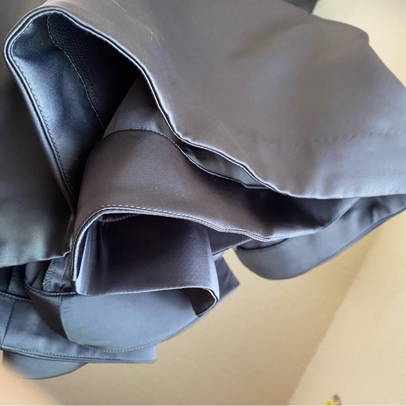 House of CB Fleur SHADOW SATIN STRAPLESS GOWN corset gray maxi dress size M NWOT - Picture 14 of 17